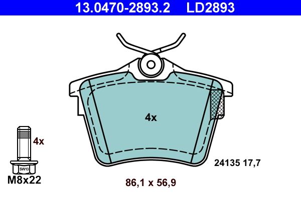 Brake Pad Set, disc brake -