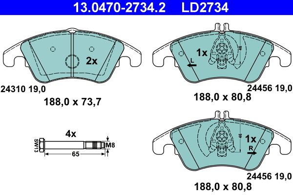 Brake Pad Set, disc brake -