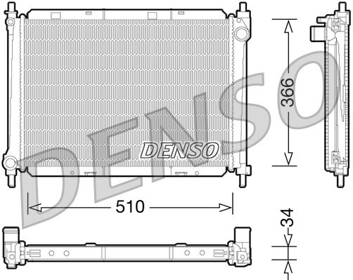 Radiator, engine cooling -