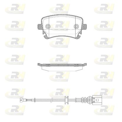 Brake Pad Set, disc brake Audi A6 04-11 3W0698451J