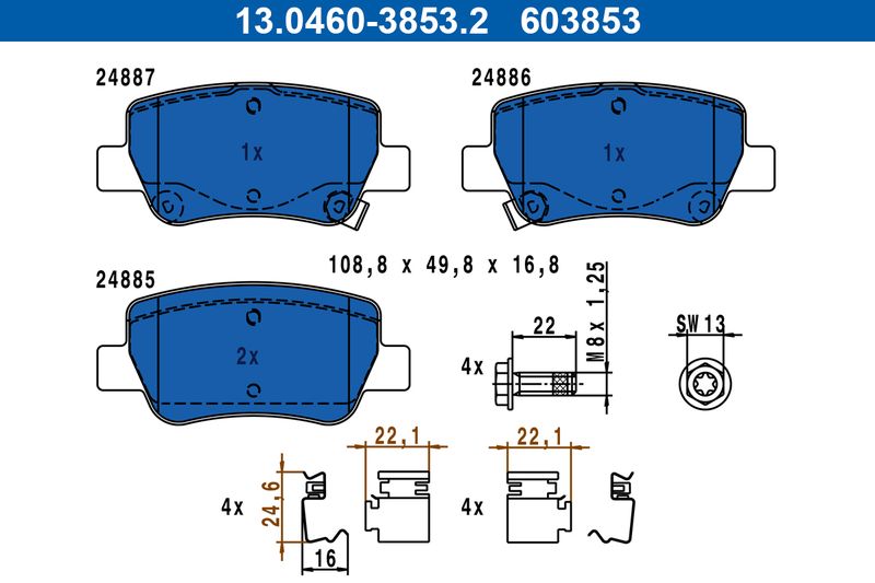 Brake Pad Set, disc brake -