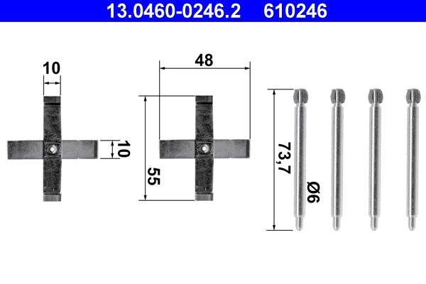Accessory Kit, disc brake pad -