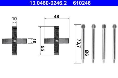 Accessory Kit, disc brake pad -