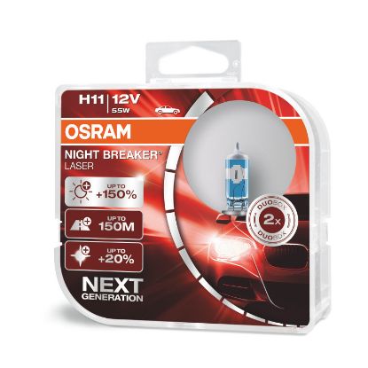 Bulb, spotlight H11 Night Breaker Laser 2tk
