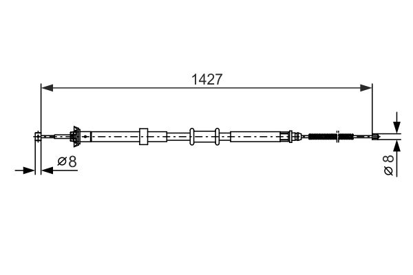 Cable Pull, parking brake -