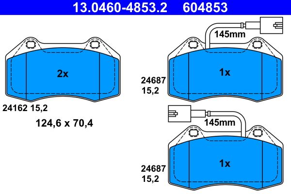 Brake Pad Set, disc brake -