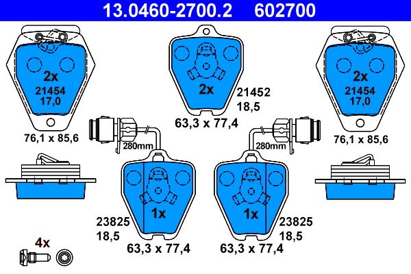 Brake Pad Set, disc brake -