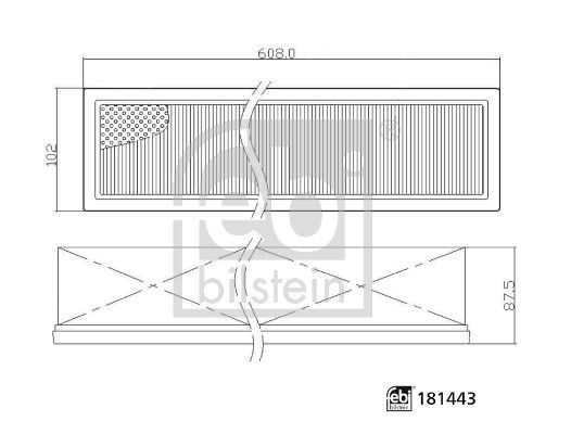 Filter, cabin air John Deere RE284091