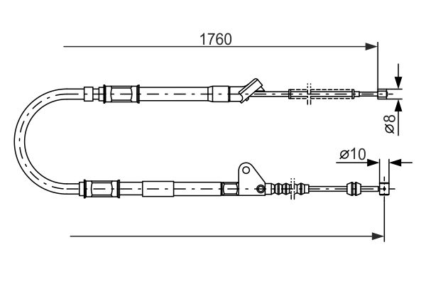 Cable Pull, parking brake -
