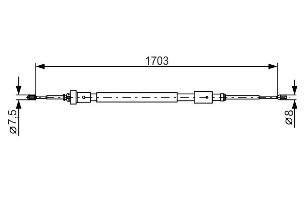 Cable Pull, parking brake -