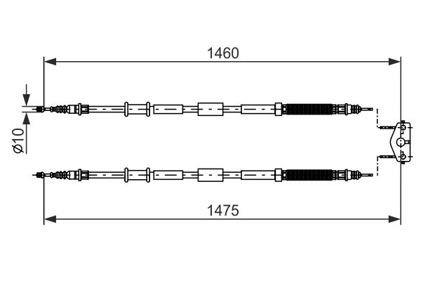 Cable Pull, parking brake -