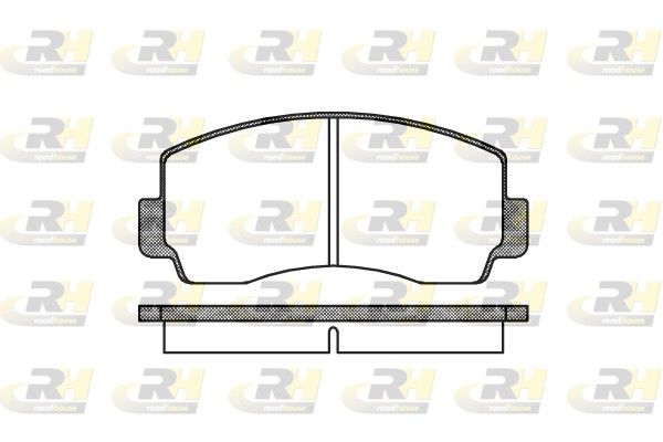 Brake Pad Set, disc brake MITSUB.