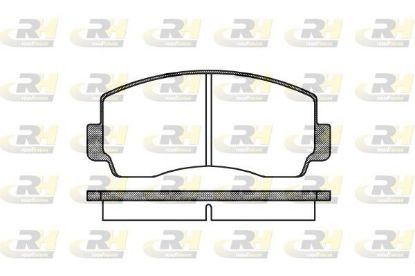 Brake Pad Set, disc brake MITSUB. Brake Pad Set, disc brake MITSUB.