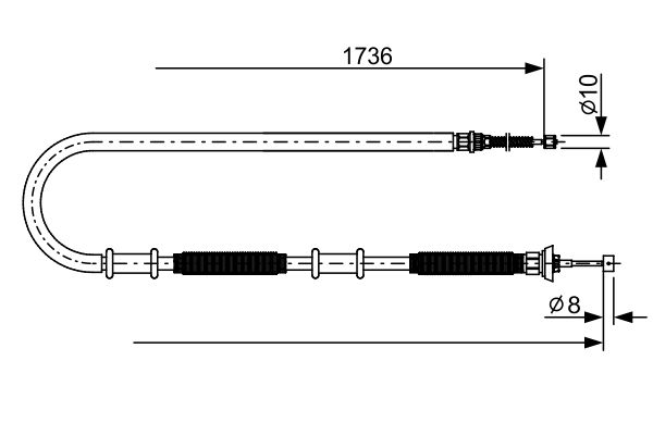 Cable Pull, parking brake -