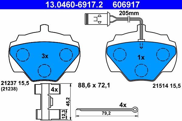 Brake Pad Set, disc brake -