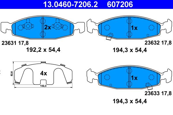Brake Pad Set, disc brake -