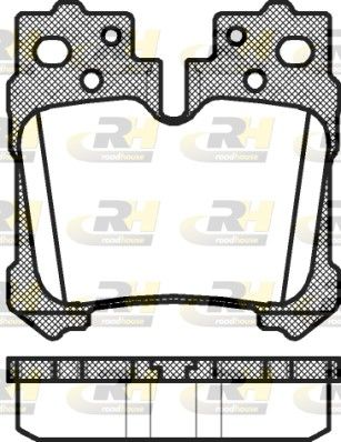 Brake Pad Set, disc brake Lexus LS 06- tag.