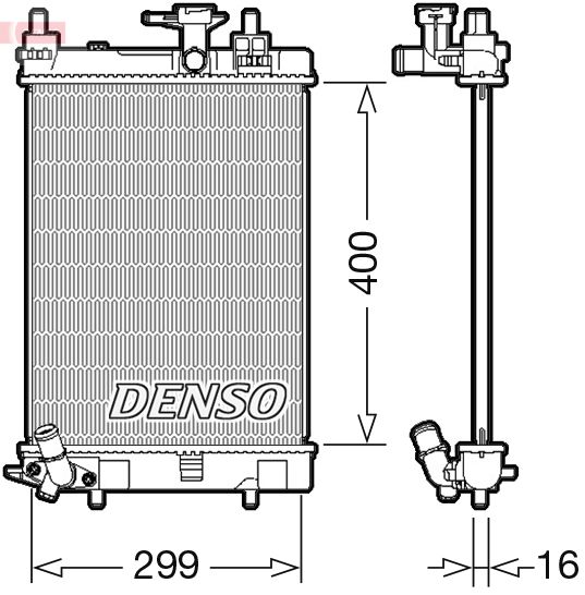 Radiator, engine cooling -