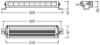 Spotlight LEDriving®LIGHTBAR VX250-SP, 27W, Ref. 30, 275mm