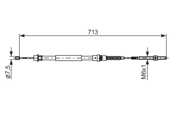 Cable Pull, parking brake -
