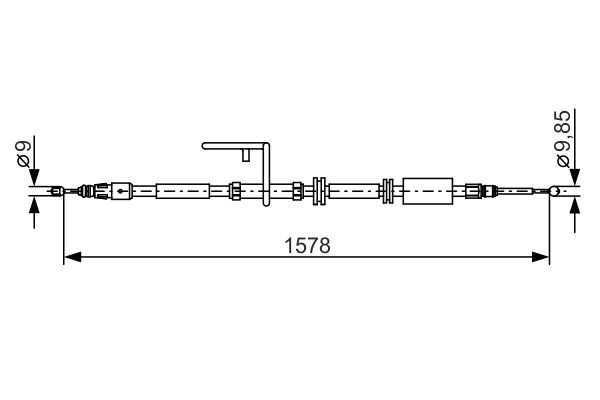 Cable Pull, parking brake -