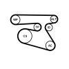 Water Pump + V-Ribbed Belt Kit -