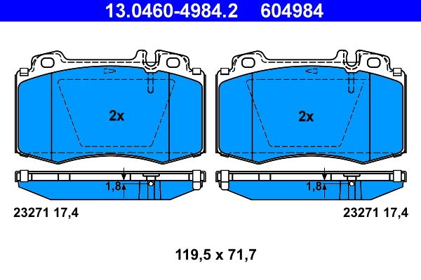 Brake Pad Set, disc brake -