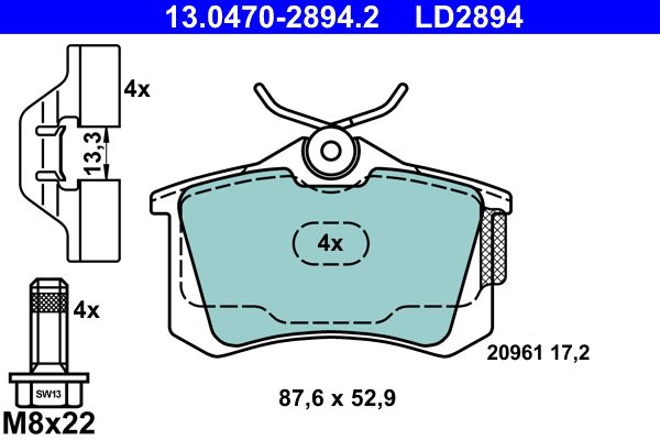 Brake Pad Set, disc brake -