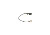 Warning Contact, brake pad wear -