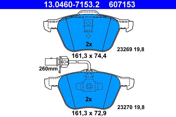 Brake Pad Set, disc brake -