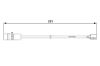 Warning Contact, brake pad wear -