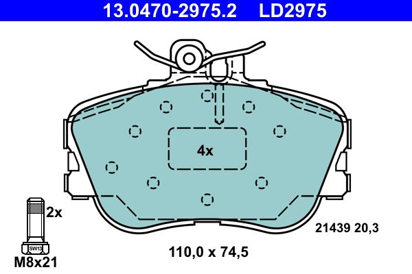 Brake Pad Set, disc brake -