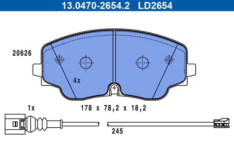 Brake Pad Set, disc brake -