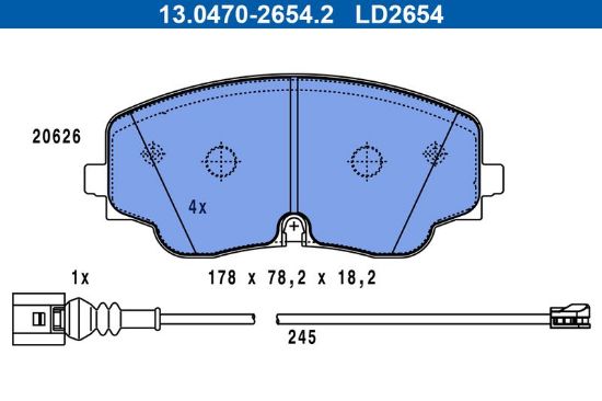 Brake Pad Set, disc brake -