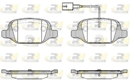 Brake Pad Set, disc brake Fiat 77365754