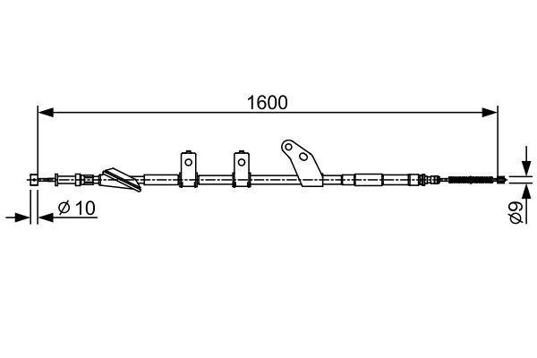 Cable Pull, parking brake -