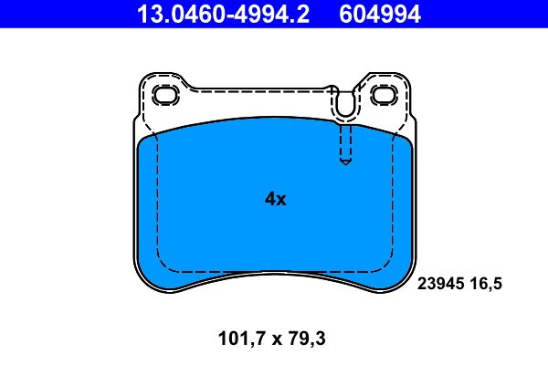 Brake Pad Set, disc brake - Brake Pad Set, disc brake -