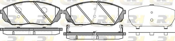Brake Pad Set, disc brake KIA - 58101-3ED02