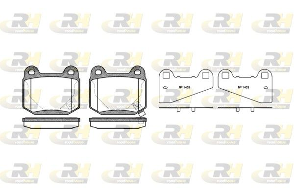 Brake Pad Set, disc brake Nissan 350Z 3.5V6i 03- tagum