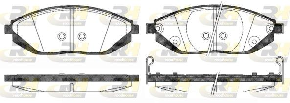 Brake Pad Set, disc brake Chevrolet 96682858