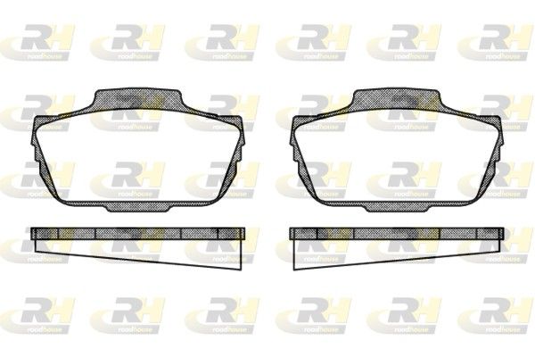 Brake Pad Set, disc brake Saab 96 66-80 esim.