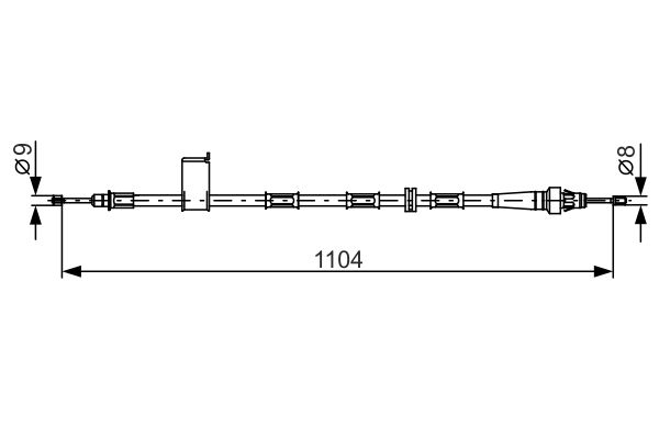Cable Pull, parking brake -