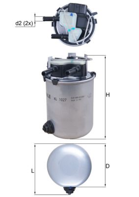 Fuel Filter RENAULT - 16 40 04B D0B
