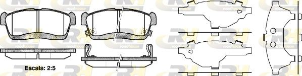 Brake Pad Set, disc brake Daihatsu Trevis 1,0i 06- esim
