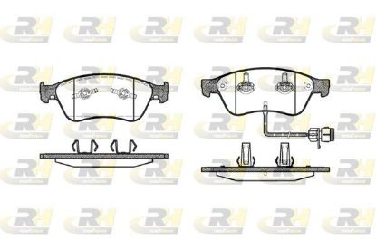 Brake Pad Set, disc brake Audi A8/S8 02- esim.