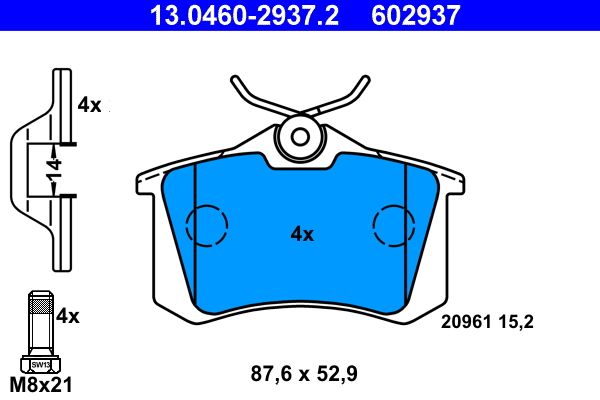 Brake Pad Set, disc brake -