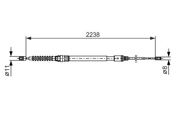 Cable Pull, parking brake -
