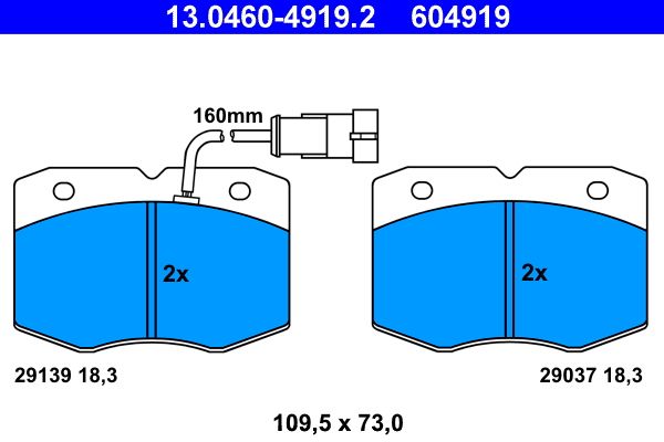 Brake Pad Set, disc brake -