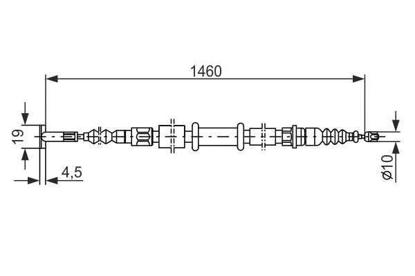 Cable Pull, parking brake -