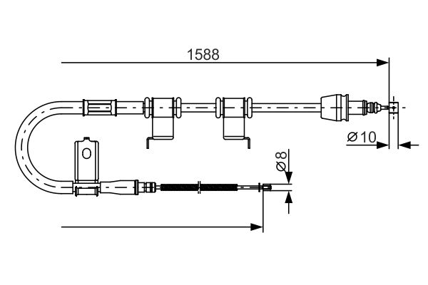 Cable Pull, parking brake -